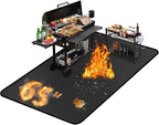 65 ×36 inches Under Grill Mats for Outdoor Grill/ Fireproof Fire Pit Mat for under Fire Pit Fireplace, BBQ Mat under BBQ Waterproof Oil-Proof Grill Floor Pad for Deck Patio Flat Top Smokers Gas Grills