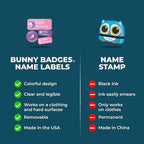 Personalized Daycare Name Labels for Kids (130 Labels) - Custom Waterproof Name Stickers for Clothing Tags, Water Bottles, Lunch Boxes and School Supplies (Monsters)