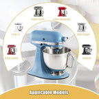 Metal Mixer Slider Mat for KitchenAid Stand Mixer - Appliance Sliding Tray Countertop Mixer Mover Slide Board Mats Pad Compatible with Kitchen Aid 4.5-5 Qt Tilt-Head Stand Mixer Artisan Classic