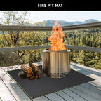 Under Grill Mat for Outdoor Grill Deck Patio Protector,48''x30'' Large Silicone Fireproof Waterproof Oil-proof Fire Pit Mat BBQ Floor Matt Pad