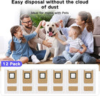 12 Pack Dust Bags Compatible with Eufy E28 OMNI, E25 OMNI Robot Vacuum, 4-Layer Replacement Disposable Bags, 3L Large Capacity
