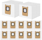 12 Pack Dust Bags Compatible with Eufy E28 OMNI, E25 OMNI Robot Vacuum, 4-Layer Replacement Disposable Bags, 3L Large Capacity