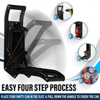 Can Crushers for Recycling - 16 oz Heavy Duty Aluminum Can Crusher Wall Mounted - Soda and Beer Can Smasher for Recycling with Bottle Opener - For 12 and 16 oz Cans - Easy to Install - RamPro