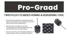 TwistFlex Cylinder Hone | 3” 240SC Flexible Cylinder Honing & Deburring Tool | 3” (76.2mm) Bore Brush for Hole Diameters 2.8"- 3.02" | Silicon Carbide 240 Grit | 13.5" Length | 1 Pack