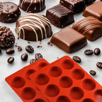 Mity Rain Silicone Chocolate Bar Molds - Round, Fix Pistachio Cream Filling, Dubai Candy Bar Molds with Scraper & Bags (1pc)