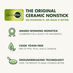 GreenPan Stainless Steel Tri-Ply Reserve 10 Piece Cookware Pots and Pans Set, Multiclad, PFAS-Free, Induction, Oven & Broiler Safe to 600°F, Heat Responsive Core, Dishwasher Safe, Glass Lids