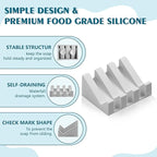 Self Draining Soap Dish,Silicone Suction Cup Soap Holder, Bathroom Soap Dish for Bar Soap,Can Extend Soap Life,Bathroom, Bath Tub, Kitchen Sink(1, Light Grey)