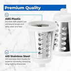 Shred Cone for Presto Regular Salad Shooter Models 02910 02980, Cheese Grater Replacement Parts for Shredding Cheese, Vegetables and Fruits (Square Plug)