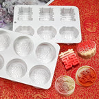 TUKE Double Happiness Candy Molds Silicone Mold Gummy Molds, Silicone Chocolate Molds for Jelly, Candy, Chocolate,Ice Cube,Biscuits (Double Blessing F)