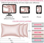 Mulberry Silk Pillow Cases King Size with Hidden Zipper, Ultra Smooth and Soft Breathable Cooling Silk Satin Pillowcase for Hair and Skin, Gifts for Women Men (Coral Pink, 20x36 Inches, 1 Pack)