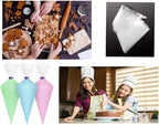Piping Bags,100pcs 12 Inch Anti Burst Disposable Cake Decorating Bags,Non-Slip Pastry Bags-Ideal for Cakes,Cream Frosting and Cookie Decorating