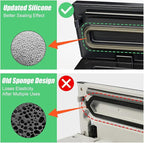 Etunia Vacuum Sealer, Cordless Rechargeable Vacuum Sealer Machine for Dry/Moist Food Storage to Extend Fresh, With Manual Vacuum, 1 Air Hose for Food Containers, Bag Cutter and 10 Vacuum Sealer Bags