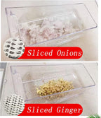 HYWHUYANG Cheese Grater, Reversible Box Grater with Two Sides, Food Grater with Storage Container, Vegetable Garlic Chopper Tool, Stainless Steel Grater for Kitchen