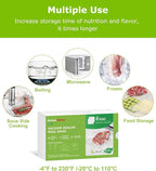 [2025 Upgraded] Bonsenkitchen 6 Rolls 11" x 16' Vacuum Sealer Bags for Food with a Color Box, Easy to Store, Commercial Grade, BPA Free, Great for Food Storage or Sous Vide, VB21