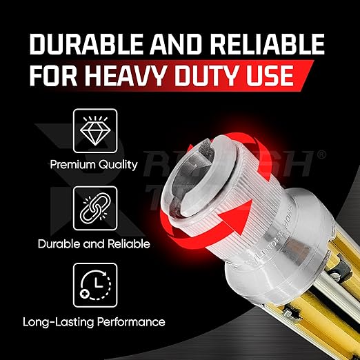 Engine Cylinder Hone Kit 50mm to 75mm Adjustable Handheld Honing Machine Tool Kit with 16 Stones Sizes 4" x3/8" x3/8" - Works for Mid-Size to Larger Car Engines