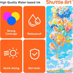 Shuttle Art 60 Colors Dual Tip Acrylic Paint Markers, Brush Tip and Fine Tip Acrylic Paint Pens for Rock Painting, Ceramic, Wood, Canvas, Plastic, Glass, Stone, Calligraphy, Card Making, DIY Crafts