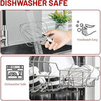 K45WW 6 Wire Whip Attachment for KitchenAid 4.5 5 Quart Tilt-Head Stand Mixer, Dishwasher Safe, Stainless Steel Whisk for Kitchen Aid Mixer Accessory Replacement Parts