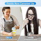 HuiJuKeJi Electric Can Opener, Rechargeable Automatic Can Opener for Seniors with Arthritis, One-Touch Hands-Free Can Opener for Almost Can Sizes, Smooth Edge & Food-Safe Kitchen Gadgets-Blue