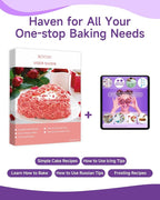 Boyun Cake Decorating Kit, 137pcs Cake Decorating Supplies With Cake Turntable For Decorating, Pastry Piping Bag, Russian Piping Tips Tools, Baking Supplies For Beginners