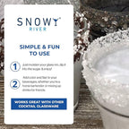 Snowy River Pearl, Cocktail & Margarita Sugar Rimmer - Vibrant Color Glass Rimming Sugar with Medium Crystal Texture - 4oz