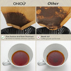 200 Count Coffee Filters #4, ONIOU Number 4 Cone Coffee Paper Filters 8-12 Cup Unbleached, Natural Coffee Filters 4 Cone Paper for Ninja Cuisinart Coffee Makers