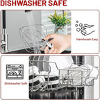 KN256WW 6 Wire Whip Attachment for KitchenAid 5 5.5 6 Quart Bowl Lift Stand Mixer, Dishwasher Safe, All Stainless Steel Balloon Whisk, 6 Wire whip for Kitchenaid KSM55,5KSM60, KP26/KP26/KL26