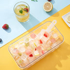 Ice Cube Tray with Lid and Bin, PHINOX 64 pcs Ice Trays for Freezer, Ice Cube Trays for Freezer with 2 trays, Container, Lid & Ice Scoop, BPA Free, Black
