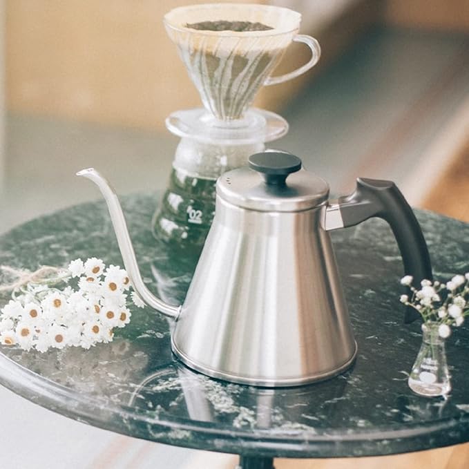 Hario V60 "Fit" Gooseneck Drip Kettle, 1200ml, Silver