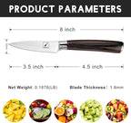 imarku Paring Knife - Paring Knives, 3.5 Inch Small Kitchen Knifes - Japanese SUS440A Stainless Steel Fruit Knife, Ergonomic Pakkawood Handle, Ultra Sharp Blade, Unique Gifts for Men and Women