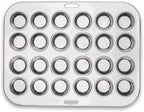 Fox Run Mini Muffin and Cupcake Pan, 24 Mini Cups, Stainless Steel Baking Pan, 10.5 x 13.75 x 1.5 inches,