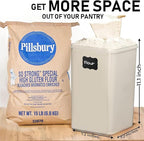WHITE FEATHER SUPPLIES 2 PC [6.5L / 220 Oz] Large Food Storage Containers with Lids Airtight - BPA Free Clear Plastic Kitchen and Pantry Storage Containers, Bulk Storage for Cereal, Flour, Sugar, Rice