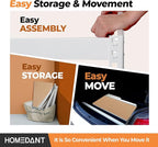 HOMEDANT 5 Tier White Storage Shelves Adjustable Laminated Boltless Garage Metal Shelving Unit Heavy Duty Utility Rack Shelf Warehouse Pantry Closet Kitchen 35.9" W x 16.2" D x 71.3" H White 1Pack