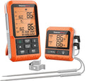 ThermoPro TP826 500FT Wireless Meat Thermometer, Dual Meat Probe Cooking Thermometer with HI/Low Alert, Food Grill Temperautre probe, Outdoor Fryer Accessories for BBQ, Smoker, Oven, Grilling Gift
