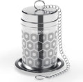 Reinmoson Tea Strainers for Loose Tea, Extra Fine Mesh Tea Infuser, 304 Stainless Steel & Updated Slim Threaded Lid, Loose Leaf Tea Steeper for Black Tea, Rooibos, etc