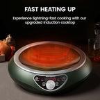 Induction Wok Cooktop，1700W Electric Wok Portable Induction Single Burner Used For Home And Commercial
