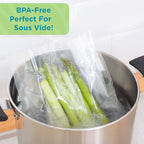 Home Logic Vacuum Bags for Food Sealer Rolls 11 and 8 Inch 20 FT Combo Pack for Freezer and Sous Vide - Microwave Safe Combo Pack Rolls (2-8x20, 3-11x20) Clear