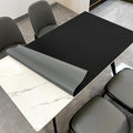 Leather Table Cover,1.8mm Thick,30x60 Inch Desk Cover,Large Desk Mat,Table Protector,Table Cover Protector,Craft Mats to Protect Table(Black+Gray,30x60)