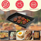 Universal Griddle Insert for Gas Grill, Cast Iron Flat Top Griddle for Stove 4 Burner, Pre-Seasoned Matte Porcelain Enamel Grill Plate for Camp Chef/Charbroil Etc. All Gas & Charcoal Grill 23" x 16"