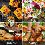 Stainless Steel Corn Holders - 8 Pack with Wooden Handle, Perfect for Grilling, Roasting, and BBQ