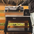 recteq Patio Legend 400 Pellet Smoker Grill with Wi-Fi & App Connectivity, Outdoor Smokers Grills Combo, Temp Range 180° to 700+°, Cover Included
