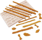 Hemp Rope Fondant Molds, Macrame Tassel Cake Decorating Silicone Molds, Kitchen Candy Chocolate Baking Tools for Cookie Mousse Cupcake Desserts, Epoxy Crafts, Modeling Clay, Candle Decoration, Soap