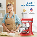 GuanQiao Food-Grade Bamboo Mixer Slider: For KitchenAid 5-8 Qt Bowl Lift Stand Mixer. Appliance Sliding Mat For Artisan, Kitchen Countertop Storage Accessories (Moving Tray)