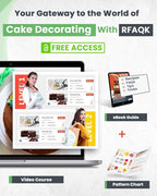 RFAQK 74 PCs Icing Piping Bags and Tips Set, Cake Decorating Kit with 48-Numbered Piping Tips, 20+1 Pastry Bags for Cookie Cupcake Cake Decoration, with Booklet and E-book (Green)