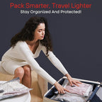 12-Pack Travel Vacuum Storage Bags, Lightweight Space Saver Bags for Luggage (Pump Not Included)