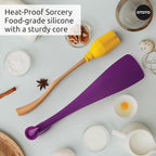 NEW - OTOTO Witchin Pastry Brush and Baking Spatulas - Silicone Heat Resistant and Basting Brush, Cooking and Baking Spatula, Spooky Witchy Gifts, Gothic Kitchen Halloween Gifts, Cute Accessories