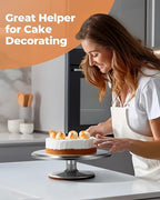 Kootek 180 Pcs Cake Decorating Kits Supplies - Aluminium Alloy Revolving Cake Turntable, Numbered Cake Decorating Tips and Frosting Tools for Baking Cupcake Cookie Muffin Kitchen Utensils