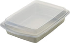 Rachael Ray Nonstick Bakeware Set without Grips includes Nonstick Bread Pan, Baking Pans, Cake Pans, Cookie Sheet / Baking Sheet - 10 Piece, Silver