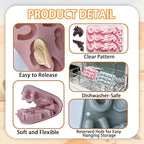 Cowboy Chocolate Molds,2PCS Cowboy Silicone Mold,Cowboys Hat Boot Horse Saddle Shape Candy Molds,Western Themed Party Baking Moulds Jello Ice Cube Candle Mold for Cupcake Cakesicle Decorations