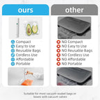 Vacuum Sealer, vacuum sealer for food, handheld vacuum sealer(Vacuum Sealers+ 10 reusable vacuum seal bags)