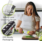 Stainless Steel Cheese Grater & Lemon Zester w/Extra Sharp Blade - Perfect for Lemon, Parmesan, Garlic, Chocolate - Spice Up any Dish in Seconds w/Your Premium Citrus Hand Grater with Handle - Green